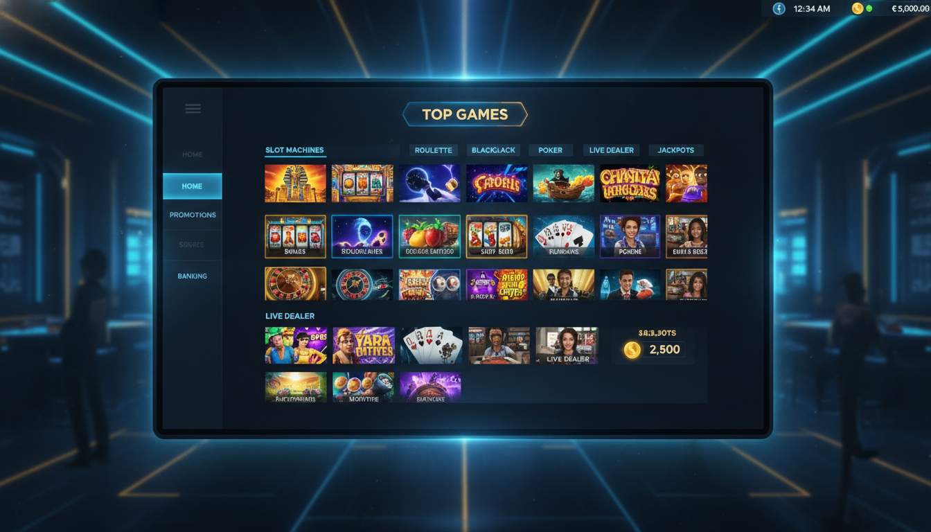 Imagem das categorias de jogos